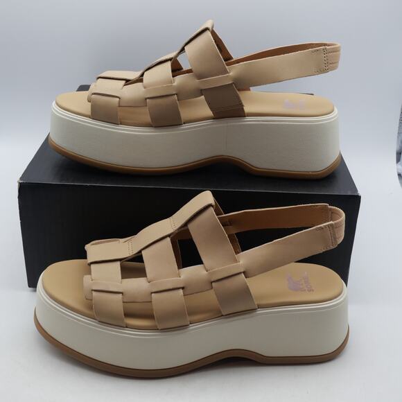 NEW Sorel Women's Size  9.5 Dayspring Slingback Sandals Honest Beige Tan - Picture 3 of 14